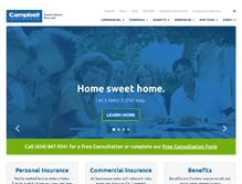 Tablet Screenshot of campbellins.com